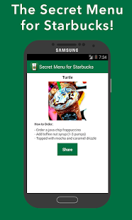 Download Secret Menu for Starbucks